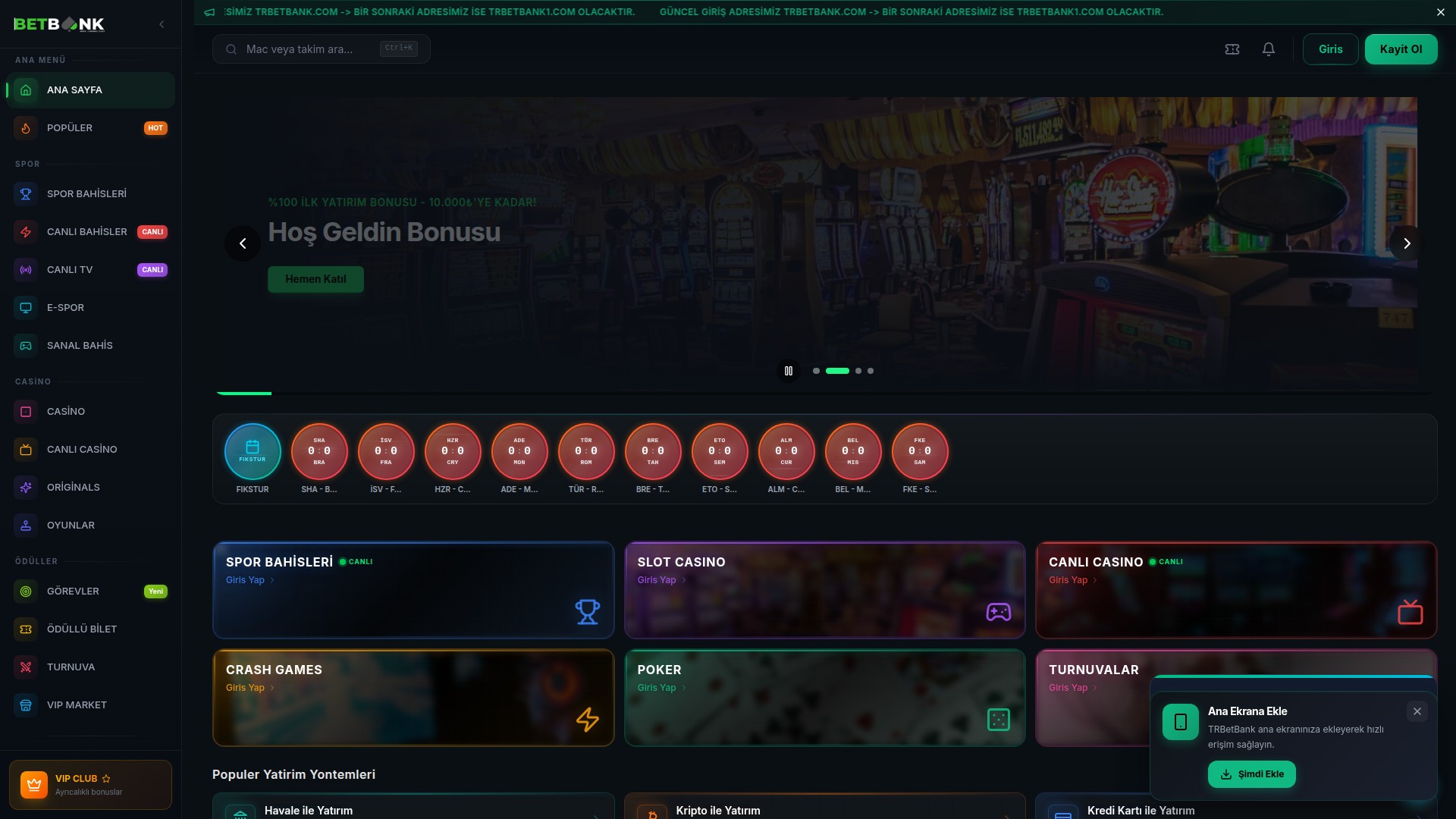 Ana Sayfa - Masaustu